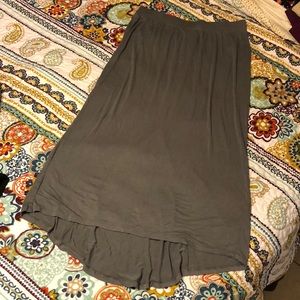 Maternity Gray Maxi Skirt